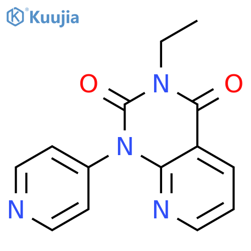 PYRIDO[2,3-D]PYRIMIDINE-2,4(1H,3H)-DIONE, 3-ETHYL-1-(4-PYRIDINYL)- structure