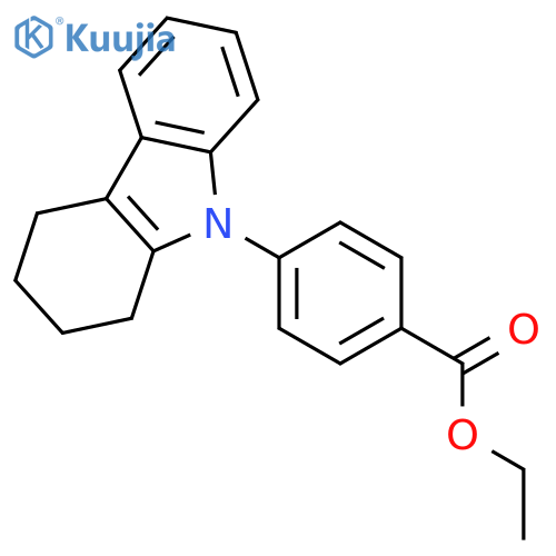 BENZOIC ACID, 4-(1,2,3,4-TETRAHYDRO-9H-CARBAZOL-9-YL)-, ETHYL ESTER structure