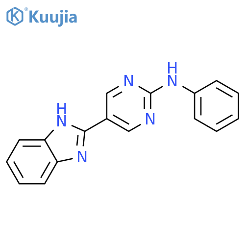 5-(1H-Benzimidazol-2-yl)-N-phenylpyrimidin-2-amine structure