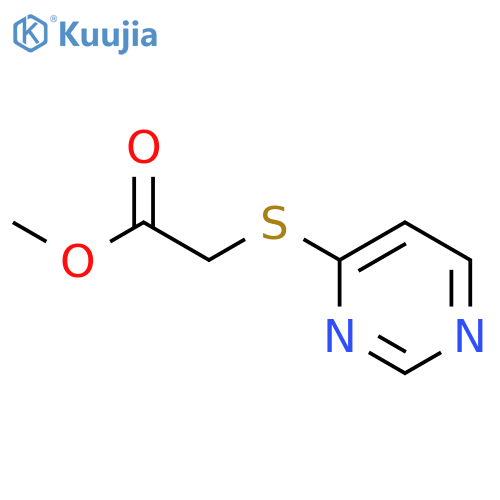 ACETIC ACID, (4-PYRIMIDINYLTHIO)-, METHYL ESTER structure