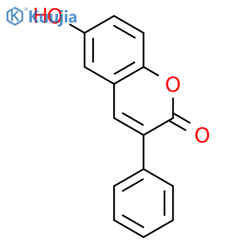 6-hydroxy-3-phenyl-2H-chromen-2-one structure