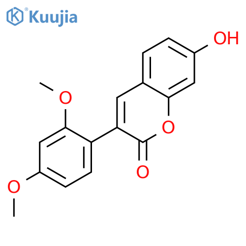 3-(2,4-dimethoxyphenyl)-7-hydroxy-2H-chromen-2-one structure