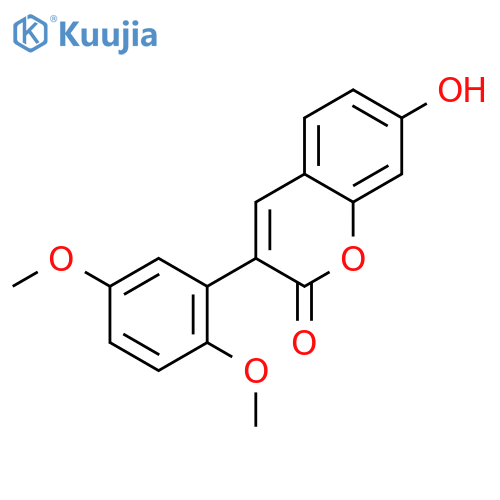 3-(2,5-dimethoxyphenyl)-7-hydroxy-2H-chromen-2-one structure