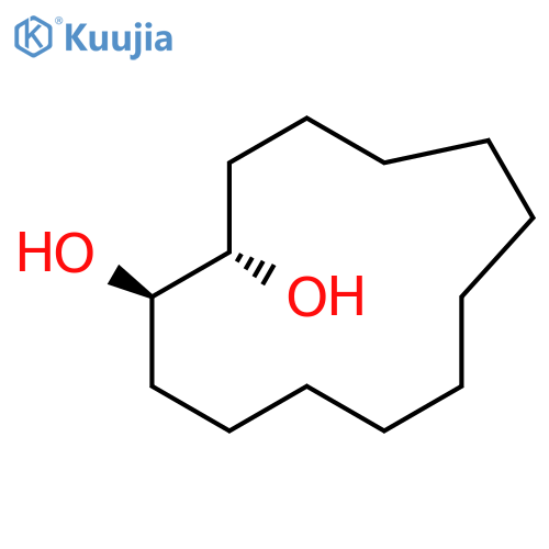 1,2-CYCLOTRIDECANEDIOL, (1R*,2S*)- structure