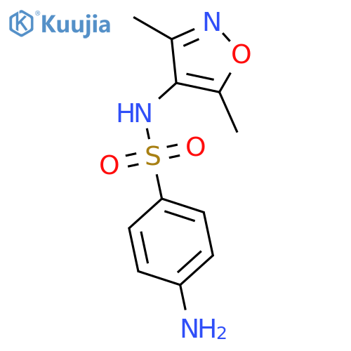 4-Amino-N-(3,5-dimethyl-1,2-oxazol-4-yl)benzene-1-sulfonamide structure