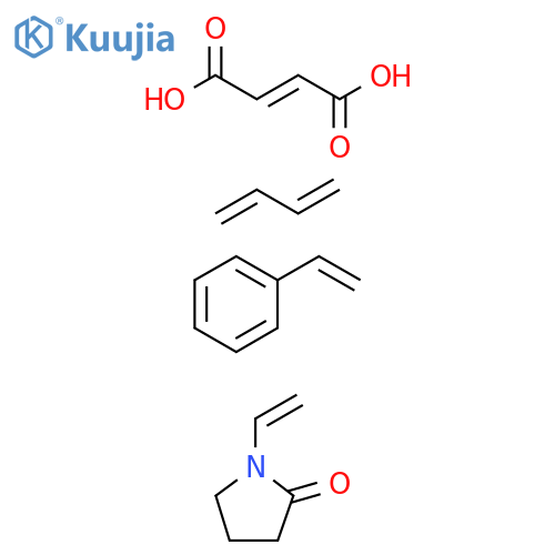 2-Butenedioic acid (2E)-, polymer with 1,3-butadiene, ethenylbenzene and 1-ethenyl-2-pyrrolidinone structure