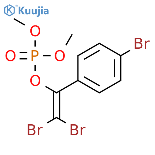 Phosphoric acid, 2,2-dibromo-1-(4-bromophenyl)ethenyl dimethyl ester structure