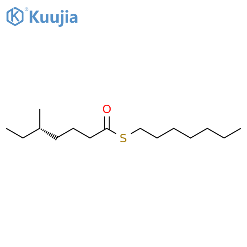HEPTANETHIOIC ACID, 5-METHYL-, S-HEPTYL ESTER, (S)- structure
