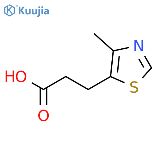 3-(4-Methyl-1,3-thiazol-5-yl)propanoic Acid structure