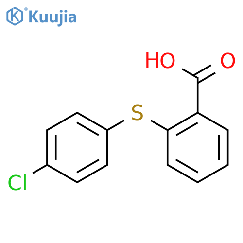 Benzoic acid,2-[(4-chlorophenyl)thio]- structure