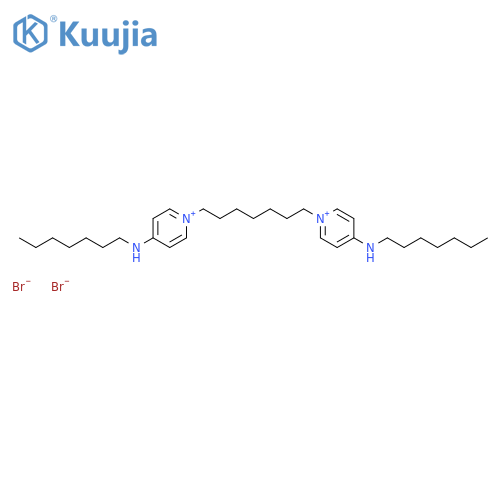 PYRIDINIUM, 1,1'-(1,7-HEPTANEDIYL)BIS[4-(HEPTYLAMINO)-, DIBROMIDE structure