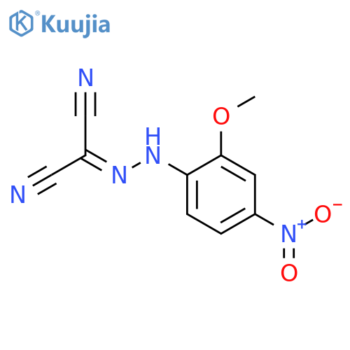 Propanedinitrile,2-[2-(2-methoxy-4-nitrophenyl)hydrazinylidene]- structure