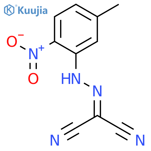 Propanedinitrile,2-[2-(5-methyl-2-nitrophenyl)hydrazinylidene]- structure