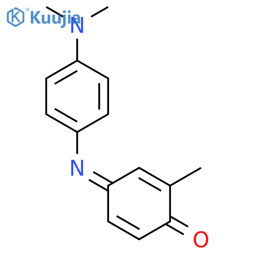 4-(4-dimethylaminophenyl)imino-2-methyl-cyclohexa-2,5-dien-1-one structure