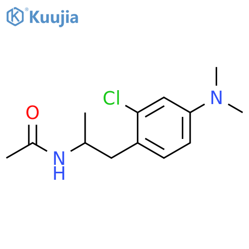 Acetamide, N-[2-[2-chloro-4-(dimethylamino)phenyl]-1-methylethyl]- structure