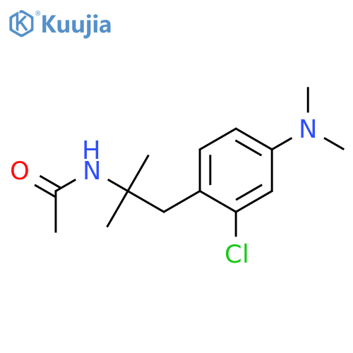 ACETAMIDE, N-[2-[2-CHLORO-4-(DIMETHYLAMINO)PHENYL]-1,1-DIMETHYLETHYL]- structure
