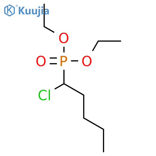 Phosphonic acid, (1-chloropentyl)-, diethyl ester structure
