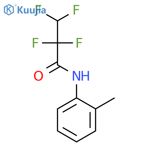 PROPANAMIDE, 2,2,3,3-TETRAFLUORO-N-(2-METHYLPHENYL)- structure