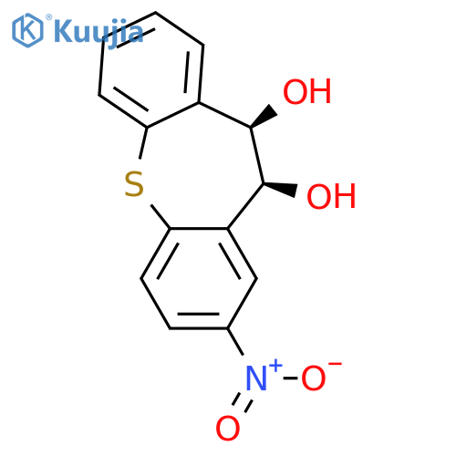 DIBENZO[B,F]THIEPIN-10,11-DIOL, 10,11-DIHYDRO-2-NITRO-, CIS- structure