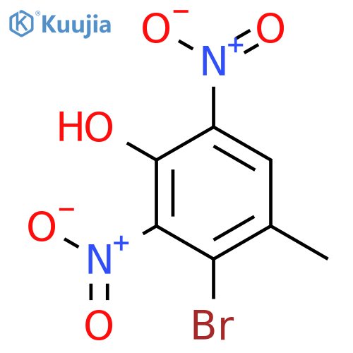 PHENOL, 3-BROMO-4-METHYL-2,6-DINITRO- structure