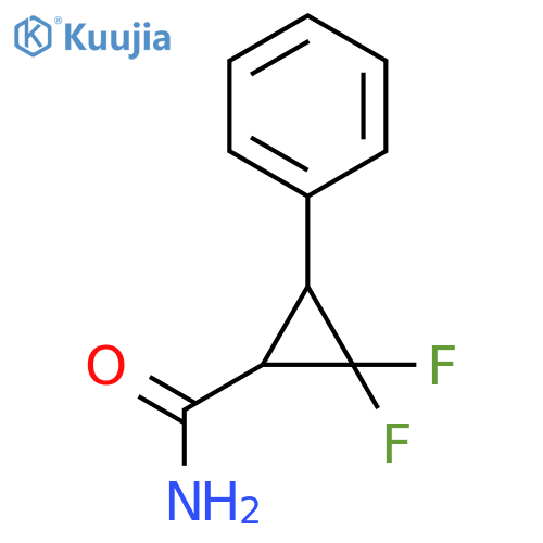 Cyclopropanecarboxamide, 2,2-difluoro-3-phenyl-, (1R,3R)- structure