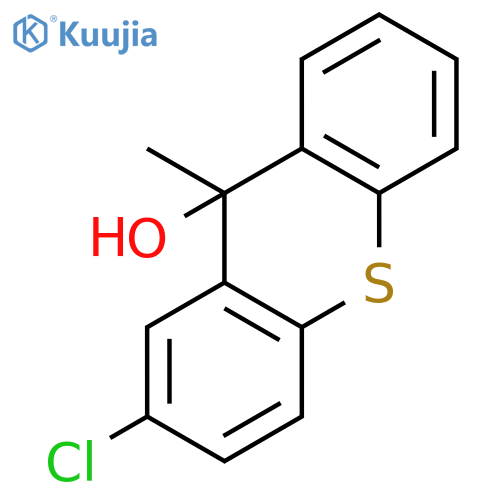 9H-THIOXANTHEN-9-OL, 2-CHLORO-9-METHYL- structure