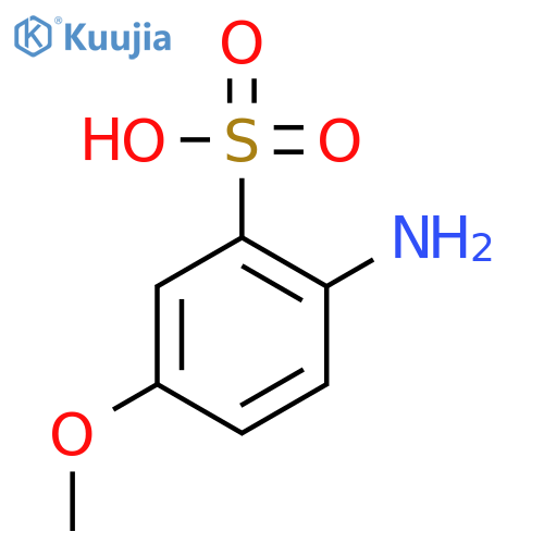 5-amino-2-methoxybenzene-1-sulfonic acid structure