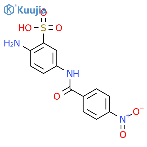 Benzenesulfonic acid,2-amino-5-[(4-nitrobenzoyl)amino]- structure