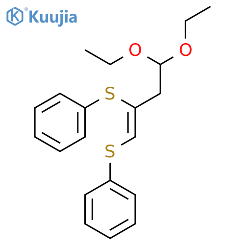 Benzene, 1,1'-[[2-(2,2-diethoxyethyl)-1,2-ethenediyl]bis(thio)]bis- structure