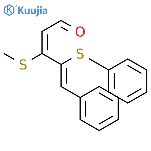 2,4-Pentadienal, 3-(methylthio)-5-phenyl-4-(phenylthio)-, (2Z,4Z)- structure
