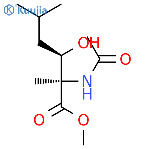 D-Norleucine, N-acetyl-3-hydroxy-2,5-dimethyl-, methyl ester, (3R)-rel- structure