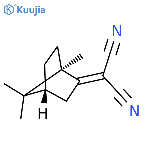 Propanedinitrile,2-[(1R,4R)-1,7,7-trimethylbicyclo[2.2.1]hept-2-ylidene]- structure