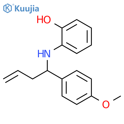 Phenol, 2-[[1-(4-methoxyphenyl)-3-butenyl]amino]- structure