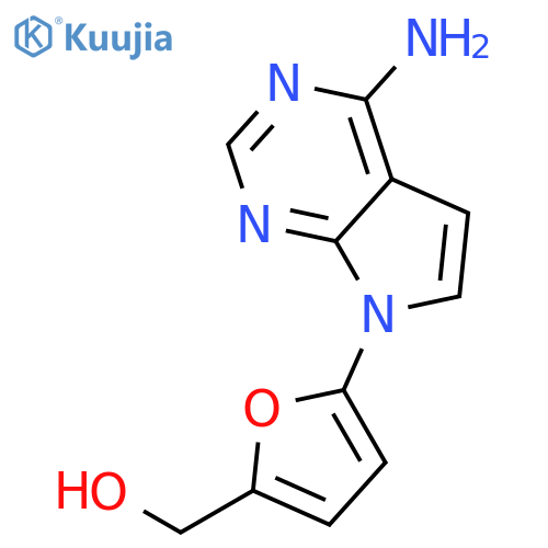 2-Furanmethanol, 5-(4-amino-7H-pyrrolo[2,3-d]pyrimidin-7-yl)- structure