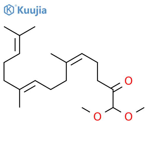 5,9,13-Pentadecatrien-2-one, 1,1-dimethoxy-6,10,14-trimethyl-, (Z,E)- structure
