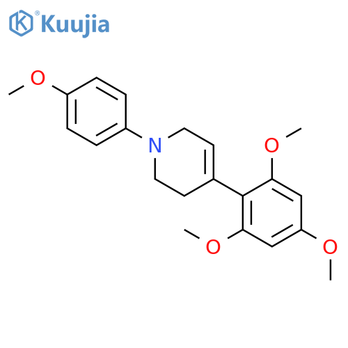 Pyridine,1,2,3,6-tetrahydro-1-(4-methoxyphenyl)-4-(2,4,6-trimethoxyphenyl)- structure