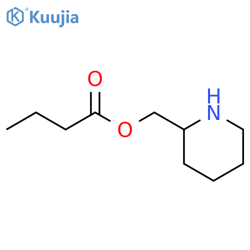 Butanoic acid, (2R)-2-piperidinylmethyl ester structure