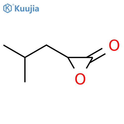 Oxiranone, (2-methylpropyl)- structure