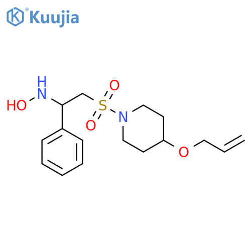 Piperidine,1-[[2-(hydroxyamino)-2-phenylethyl]sulfonyl]-4-(2-propenyloxy)- structure