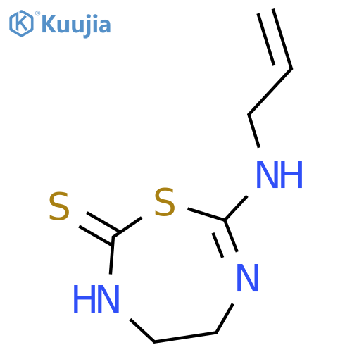 1,3,6-Thiadiazepine-2(3H)-thione, 4,5-dihydro-7-(2-propenylamino)- structure