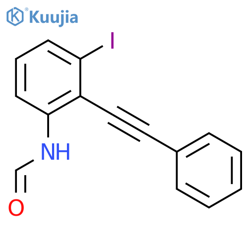 Formamide, N-[3-iodo-2-(phenylethynyl)phenyl]- structure