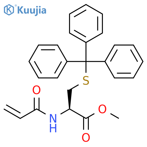 L-Cysteine, N-(1-oxo-2-propenyl)-S-(triphenylmethyl)-, methyl ester structure