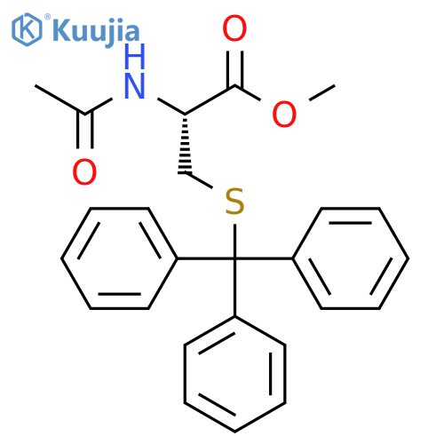 L-Cysteine, N-acetyl-S-(triphenylmethyl)-, methyl ester structure