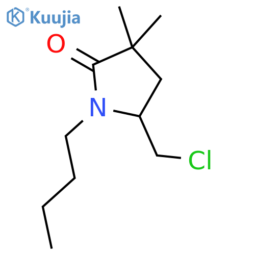 2-Pyrrolidinone, 1-butyl-5-(chloromethyl)-3,3-dimethyl- structure
