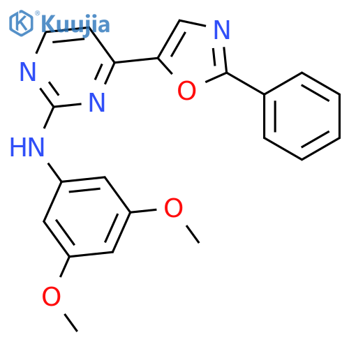2-Pyrimidinamine, N-(3,5-dimethoxyphenyl)-4-(2-phenyl-5-oxazolyl)- structure