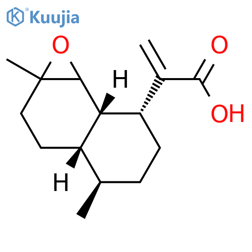 (3aS,4R,7R,7aS)-Decahydro-1a,4-dimethyl-α-methylenenaphth[1,2-b]oxirene-7-acetic acid structure