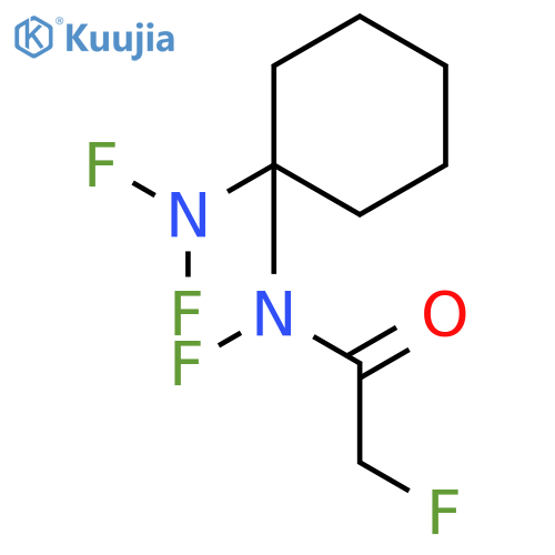 Acetamide, N-[1-(difluoroamino)cyclohexyl]-N,2-difluoro- structure
