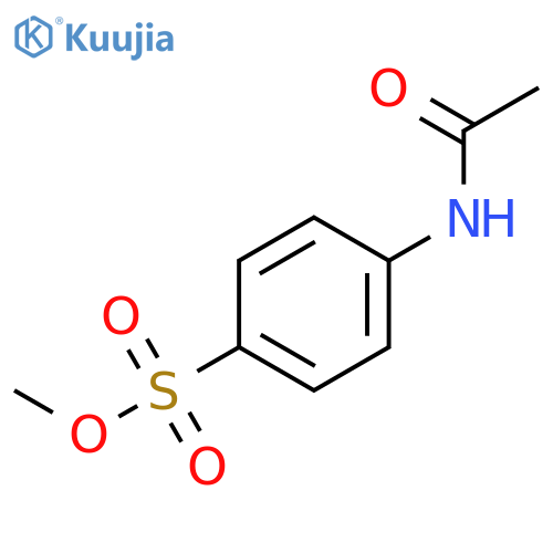 methyl 4-(acetylamino)benzenesulfonate structure