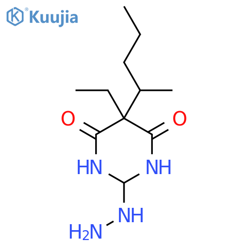4,6(1H,5H)-Pyrimidinedione,5-ethyl-2-hydrazinyldihydro-5-(1-methylbutyl)- structure