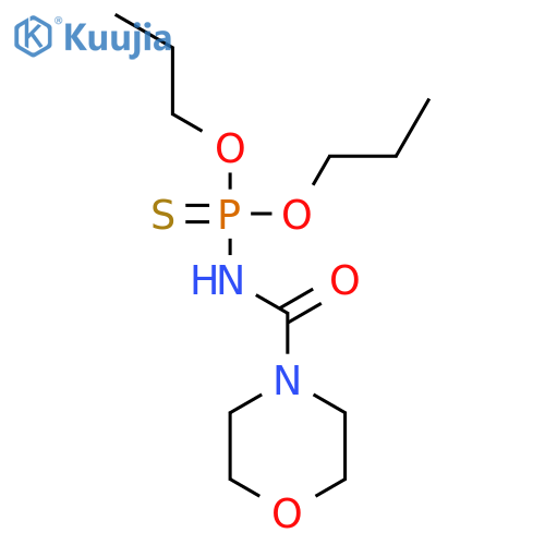 PHOSPHORAMIDOTHIOIC ACID, (4-MORPHOLINYLCARBONYL)-, O,O-DIPROPYL ESTER structure